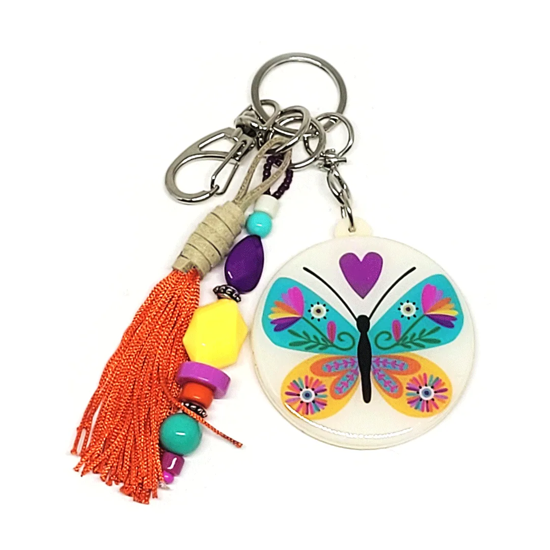 Chaveiro Clássico, Borboleta Floral
